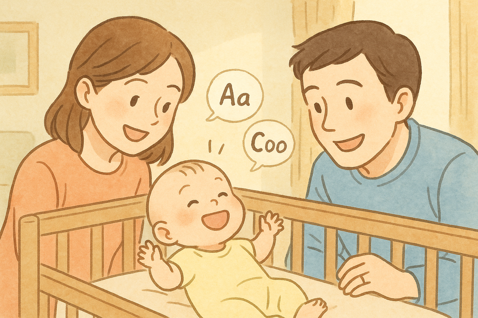 クーイングする赤ちゃん