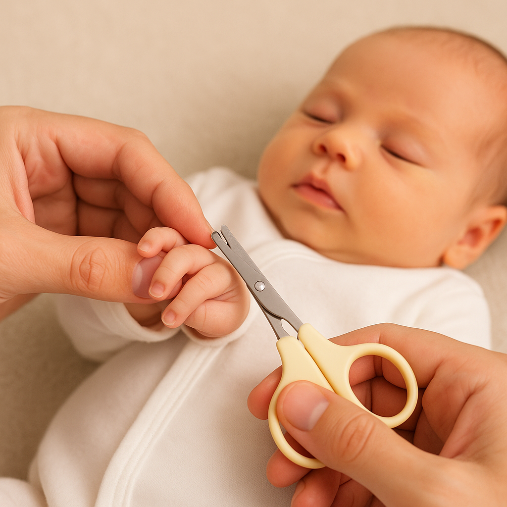 赤ちゃんの爪切り
